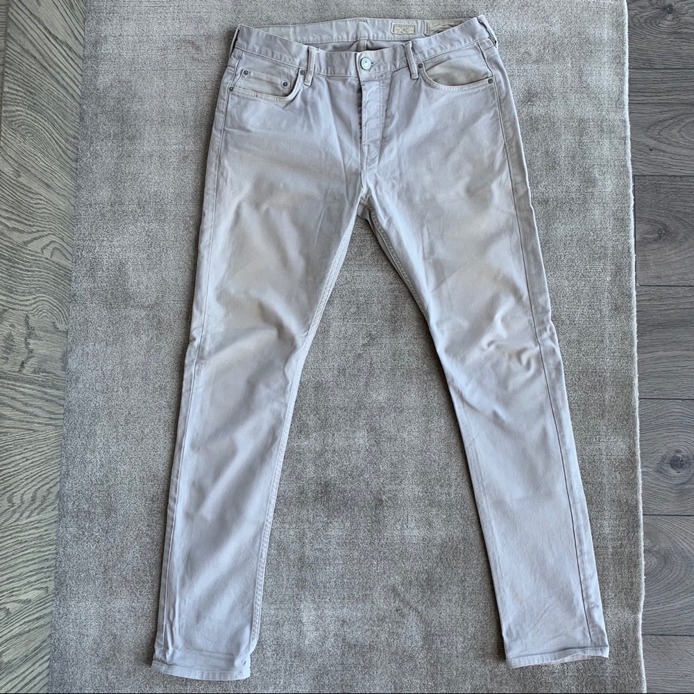 Allsaints Cigarette Skinny Fit Light Grey Jeans